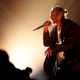 Kendrick Lamar at the 60th Annual Grammy Awards at Madison Square Garden in New York City on Jan. 28, 2018 (Christopher Polk/Getty Images for NARAS